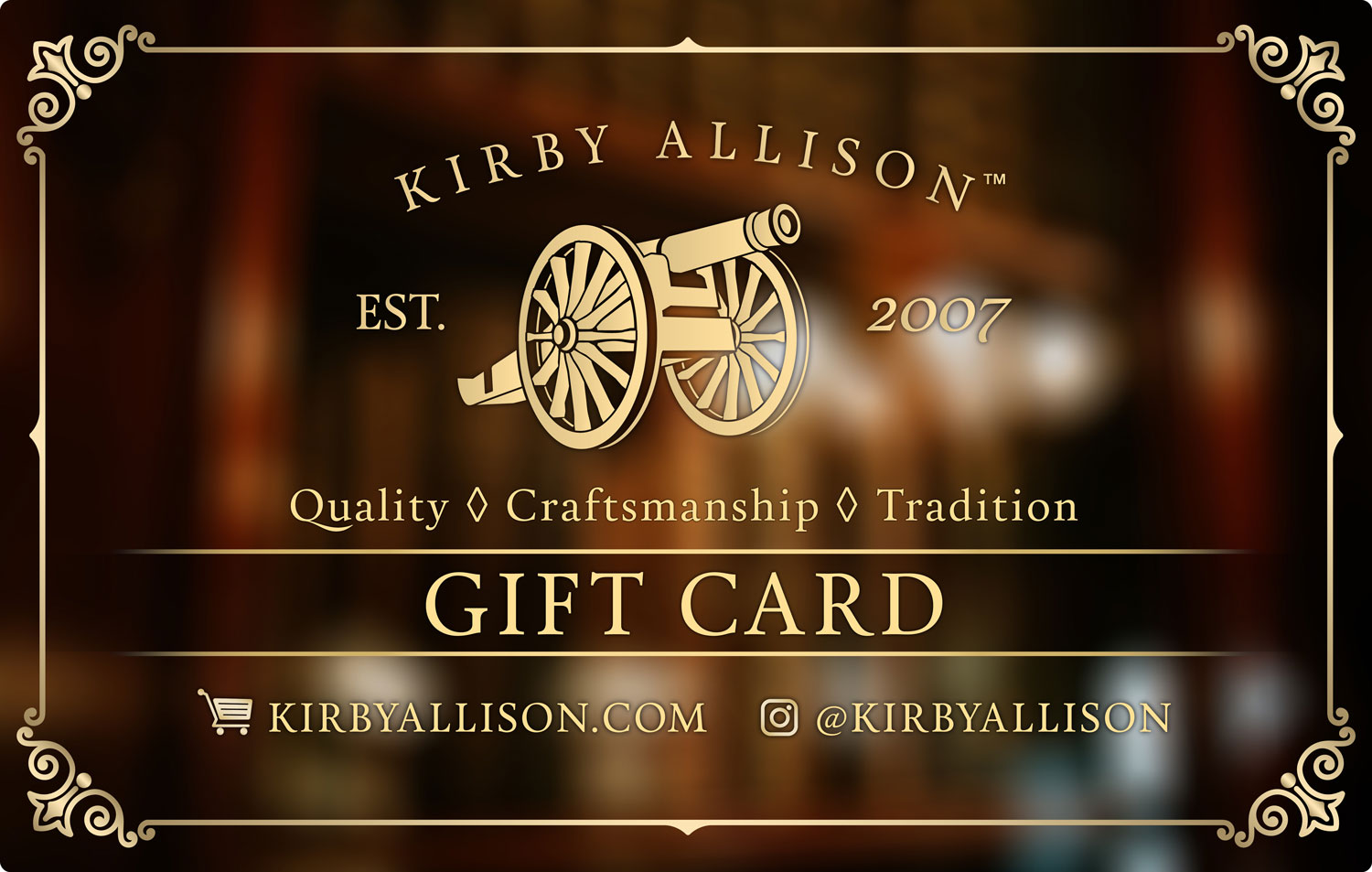 KirbyAllison.com Gift Card for KirbyAllison.com stylish products.