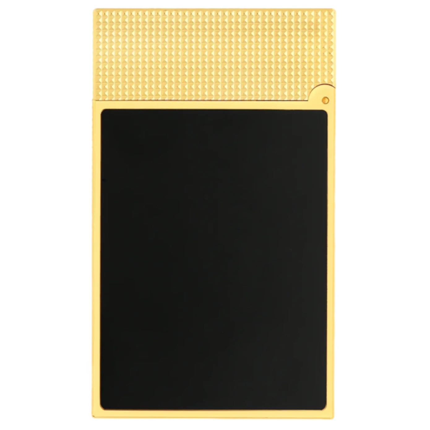 S.T. Dupont Line 2 Gold Black Lacquer Lighter | KirbyAllison.com