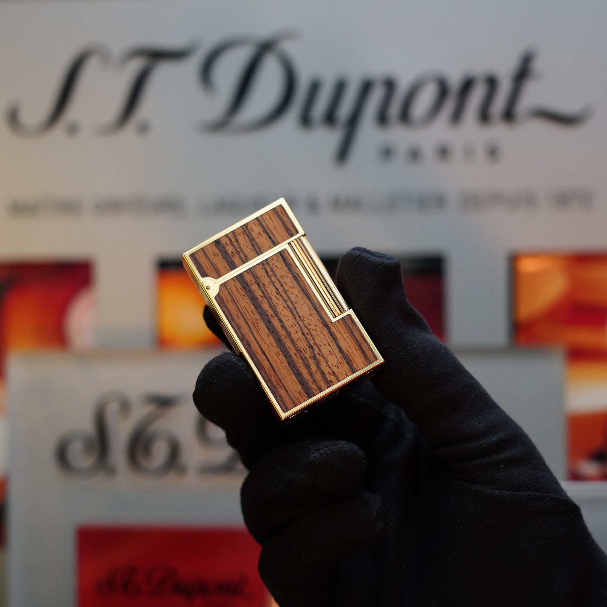 1989 St Dupont Real Wood no lacquer, prototype, extremely 