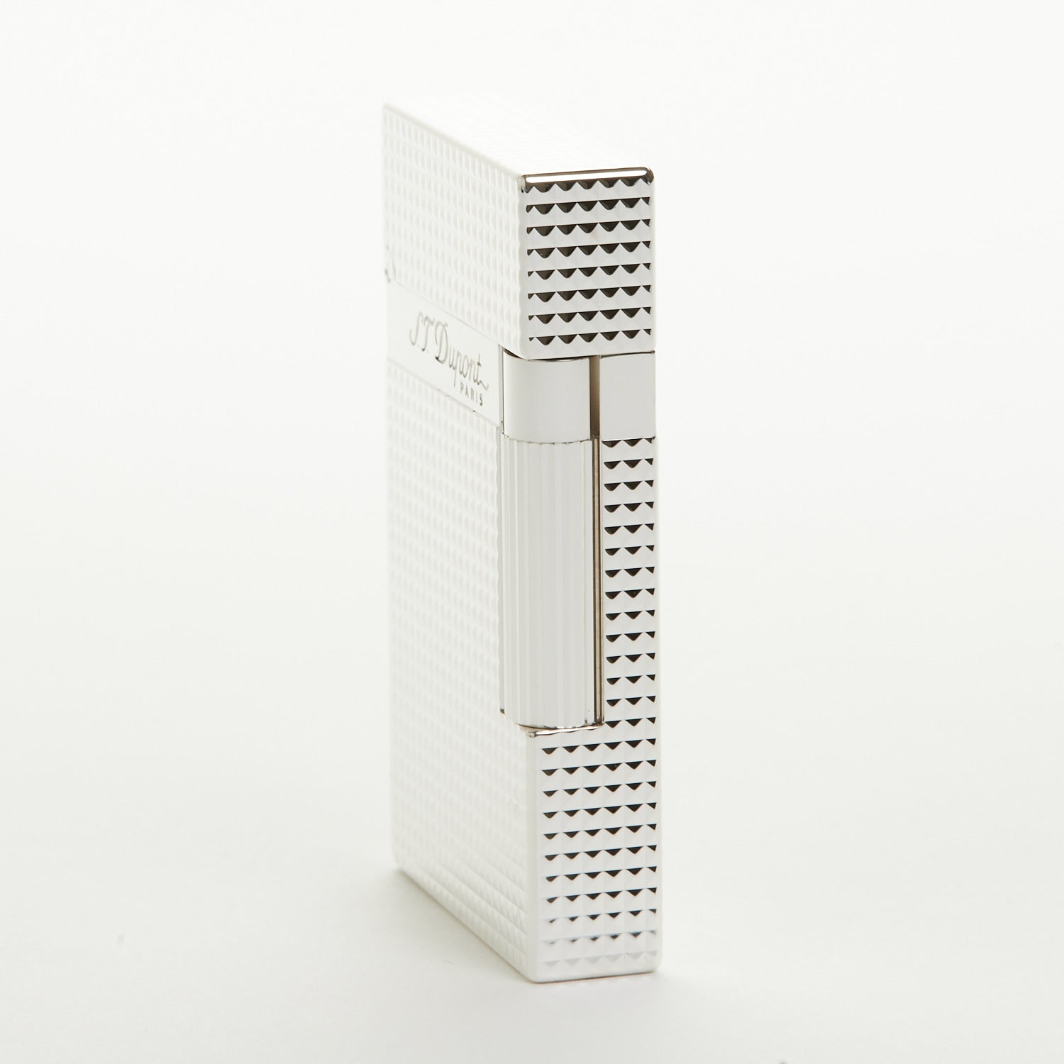 S.T. Dupont Line 2 Diamond Head Silver-Plated Lighter