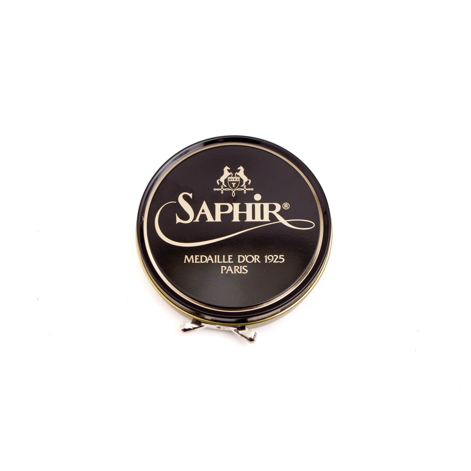 A tin of Saphir Dubbin Graisse Conditioner by KirbyAllison.com.
