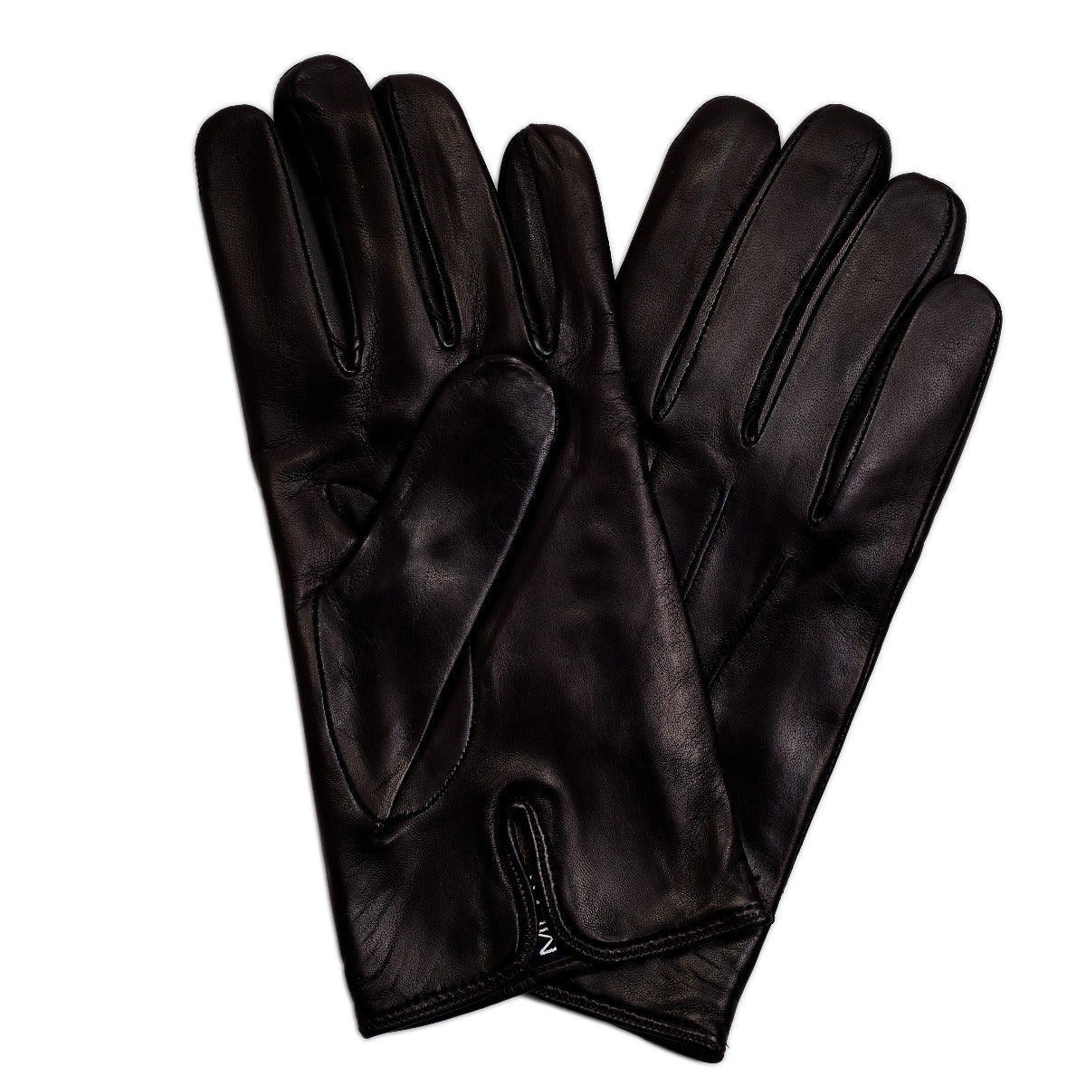 A pair of Sovereign Grade Dark Brown Nappa Leather Gloves, Cashmere Lined from KirbyAllison.com.