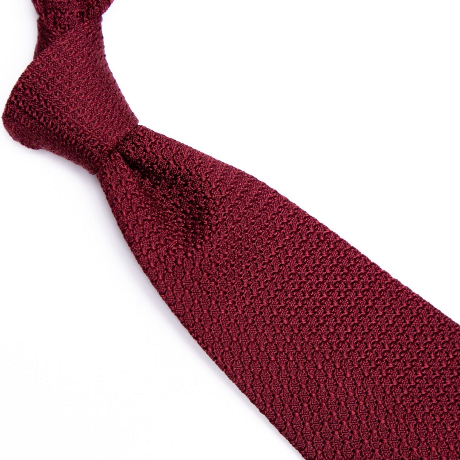 A Sovereign Grade Grenadine Grossa Ruby Tie from KirbyAllison.com on a white background.