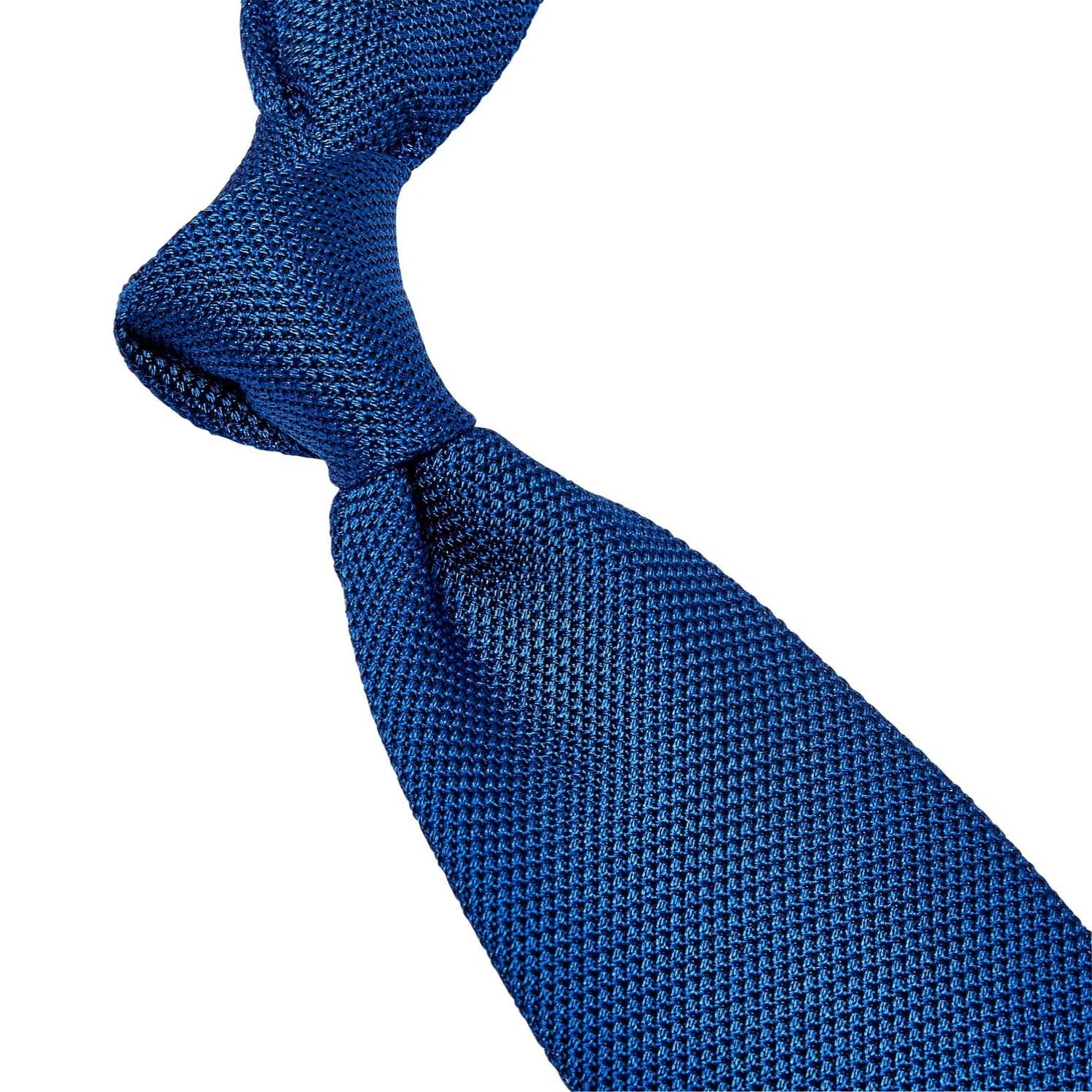 A KirbyAllison.com Sovereign Grade Grenadine Fina Bright Blue Tie from the United Kingdom.