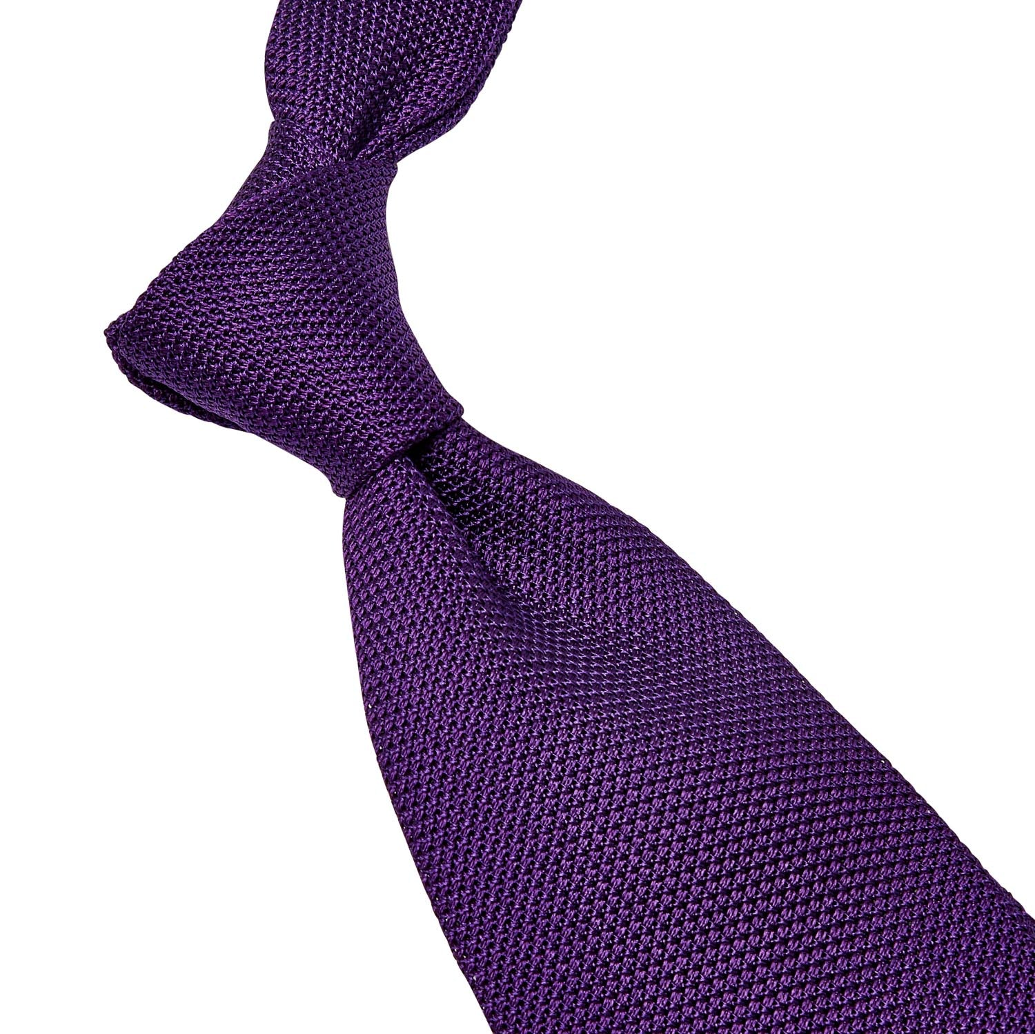 A Sovereign Grade Grenadine Fina Purple Tie by KirbyAllison.com on a white background of highest quality.