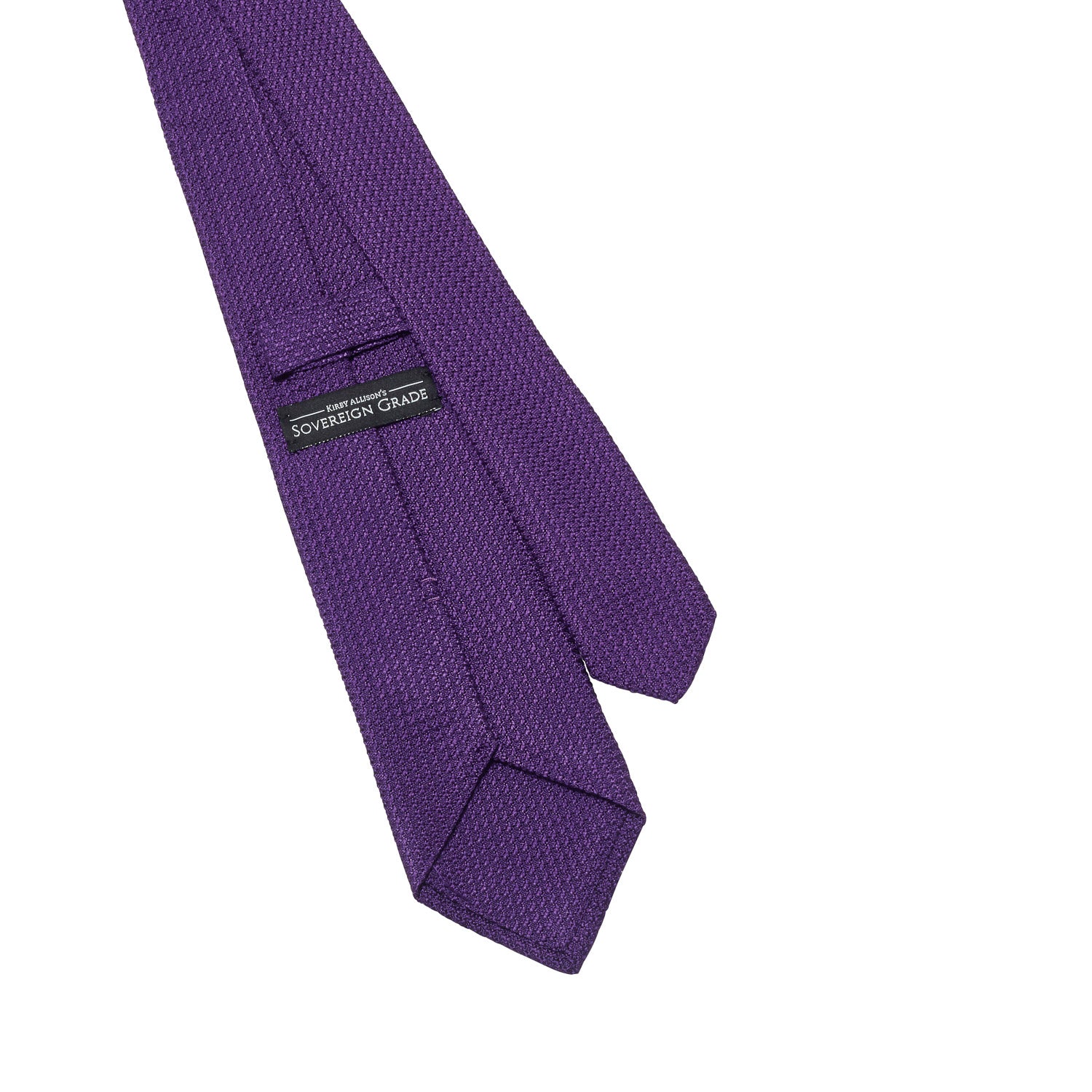 An English Sovereign Grade Purple Grenadine Grossa Tie handcrafted in the United Kingdom by KirbyAllison.com.