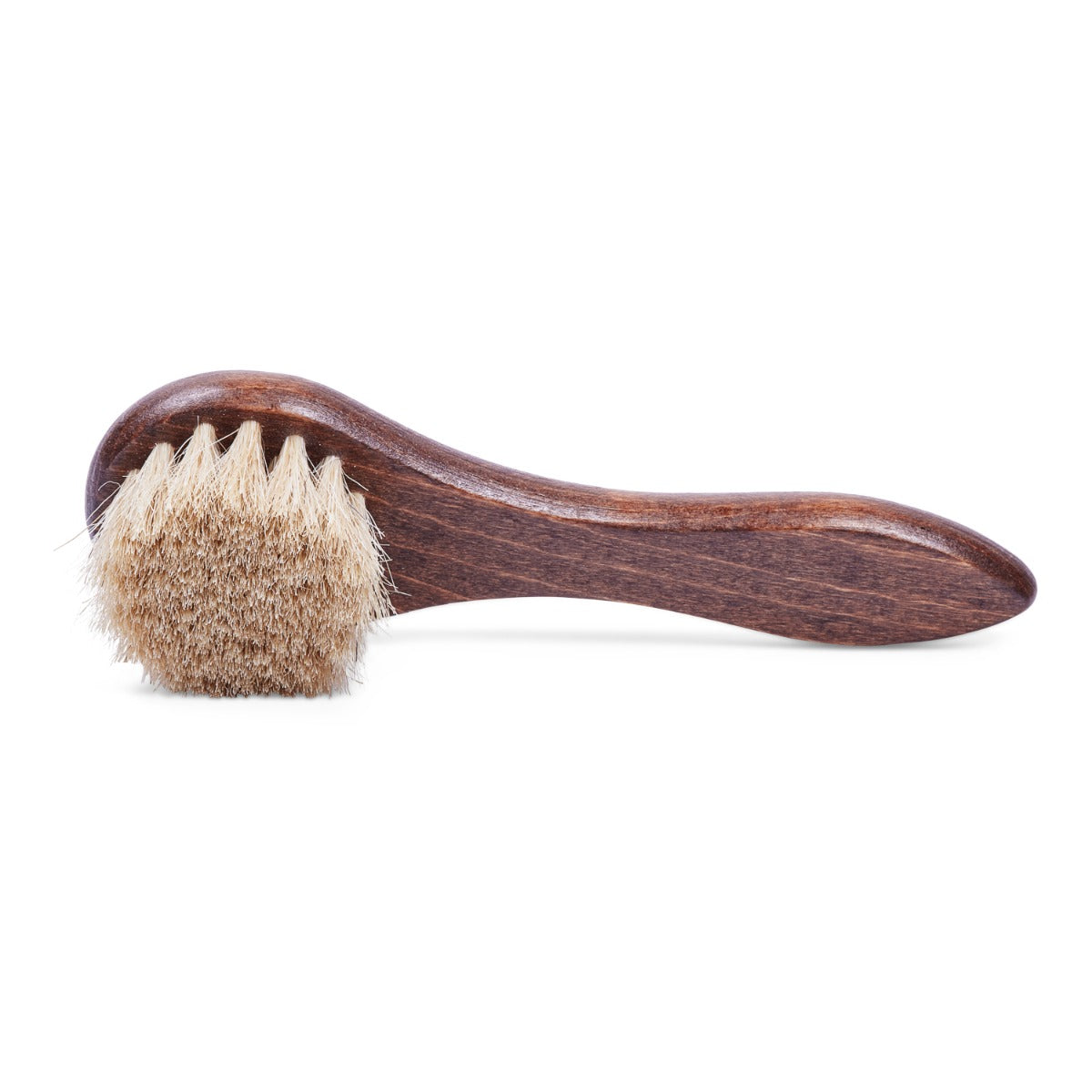 A wooden brush with bristles suitable for Extra-Large Shoe Cleaning Dauber by KirbyAllison.com on a white background.