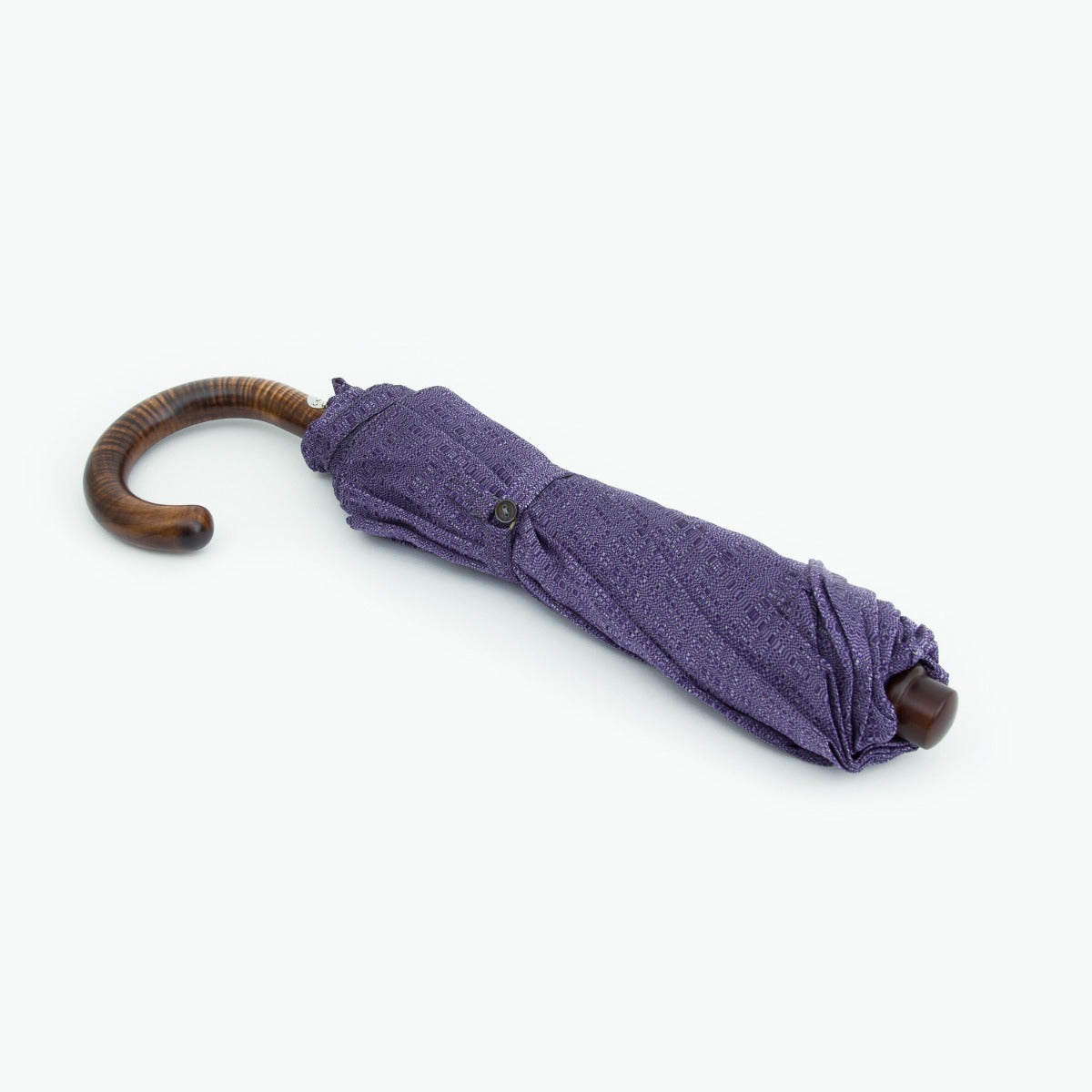 A Imperial Purple Travel Umbrella with Maple Handle by KirbyAllison.com.