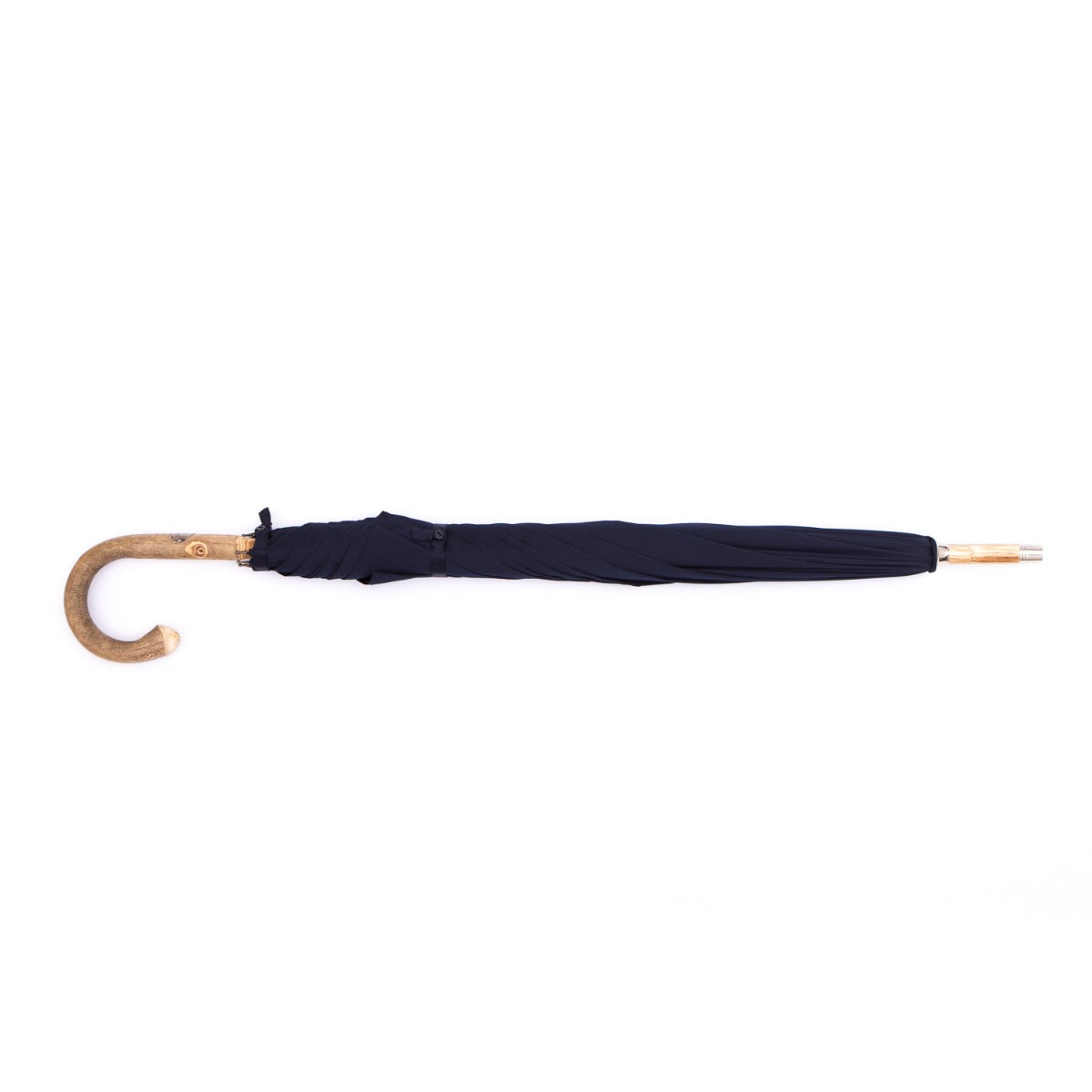 Ashwood Solid Stick Umbrella with Navy Canopy