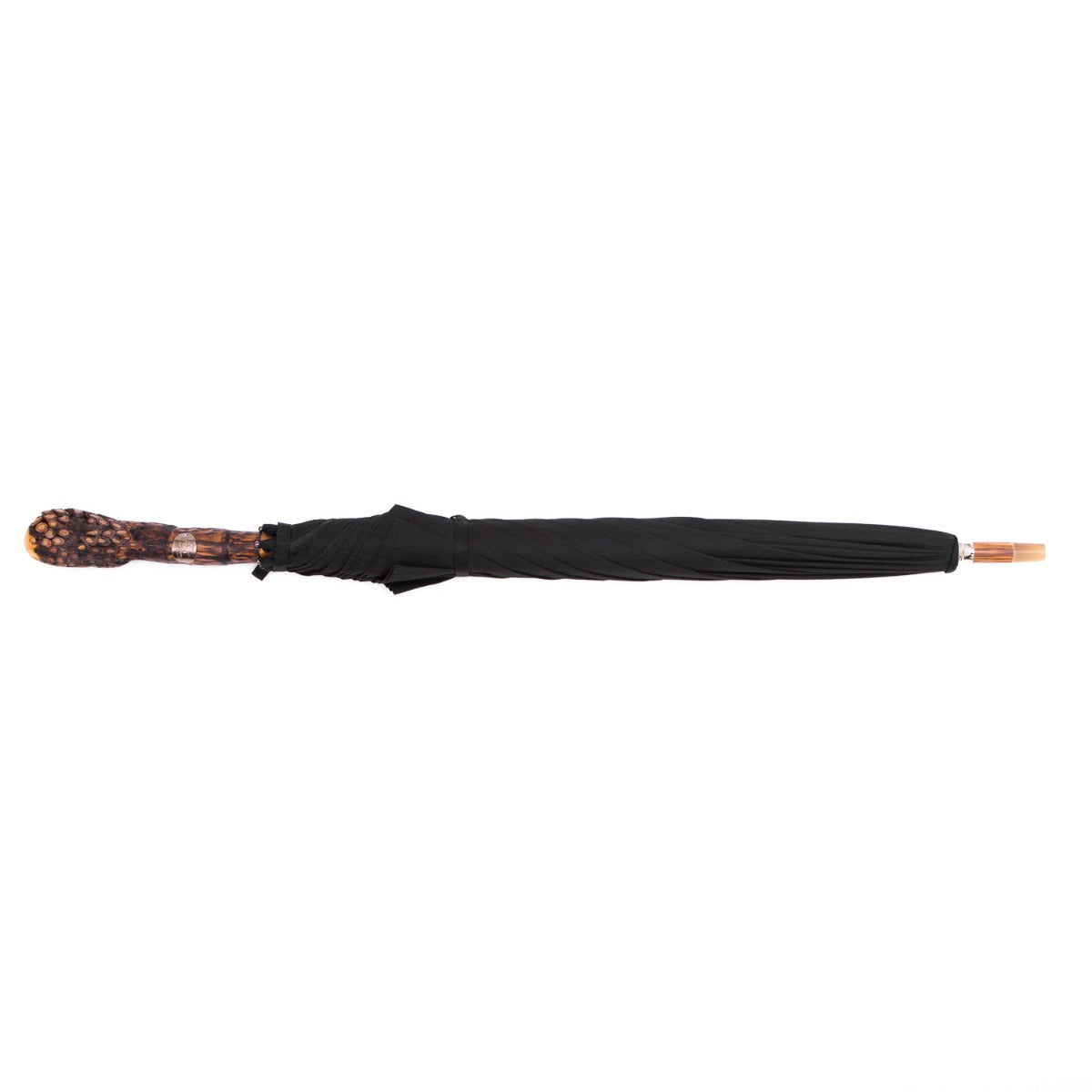 A Manila Root Solid Stick umbrella with an Imperial Black canopy from KirbyAllison.com.
