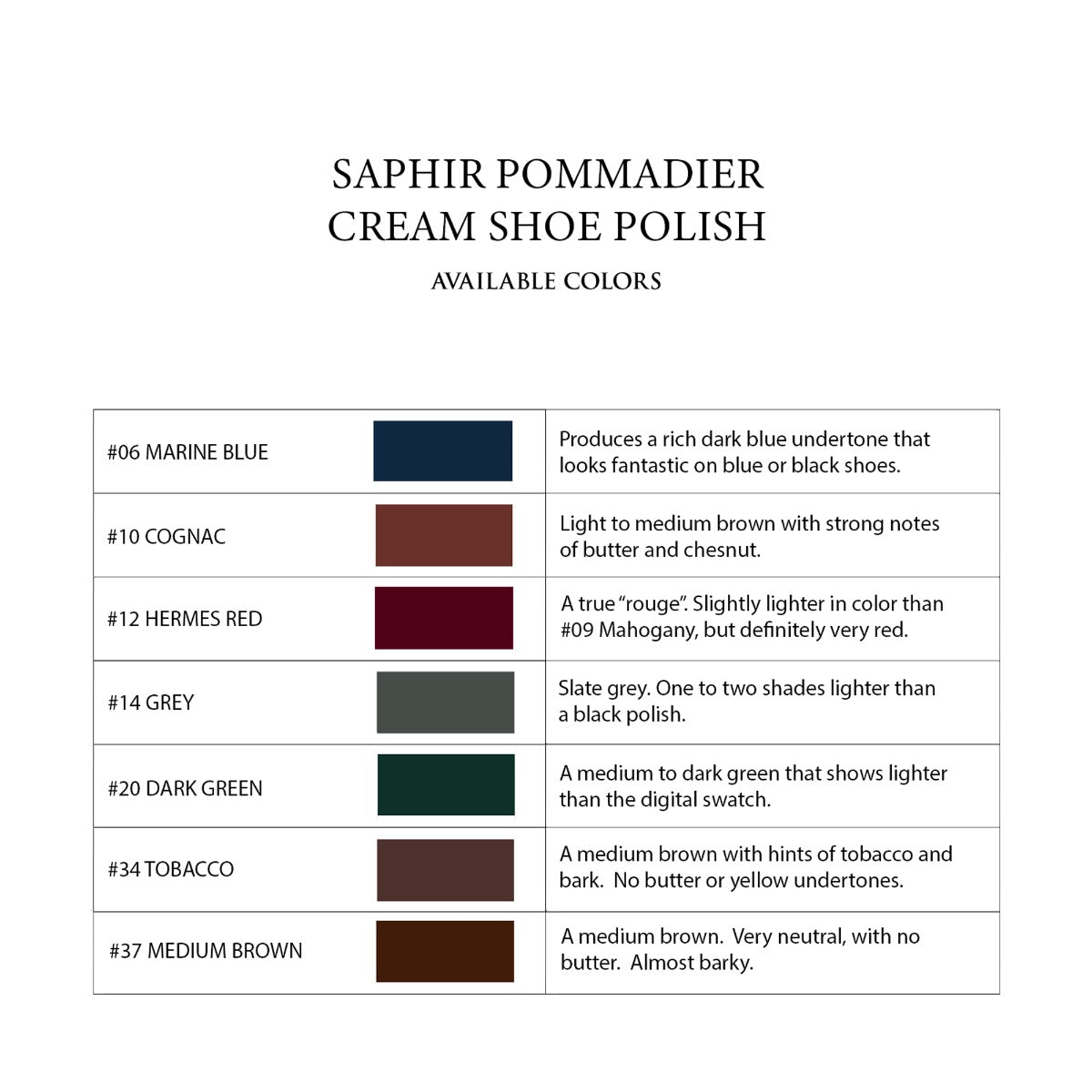 KirbyAllison.com Saphir Pommadier Cream Shoe Polish.