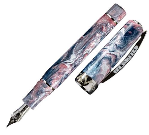 Visconti Voyager Mariposa Painted Beauty Fountain Pen with Palladium Trims