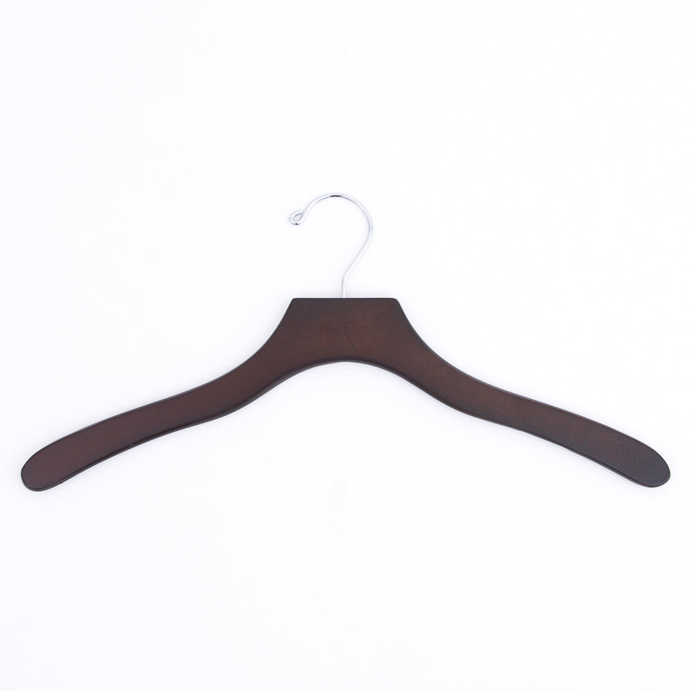 KirbyAllison.com's Luxury Wooden Shirt Hanger (Set of 5) on a white background.