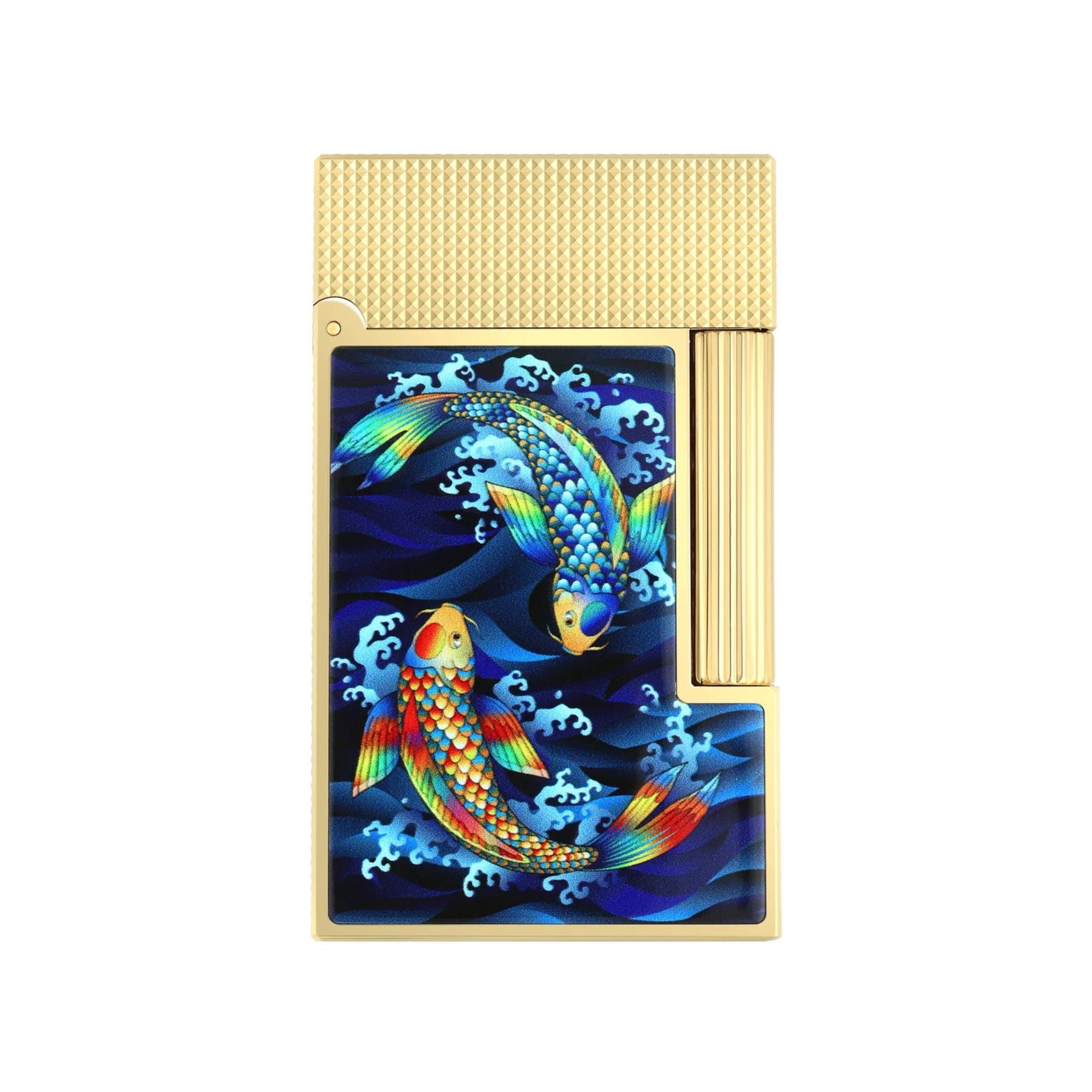 S.T. Dupont Line 2 Golden Koi Fish Lighter
