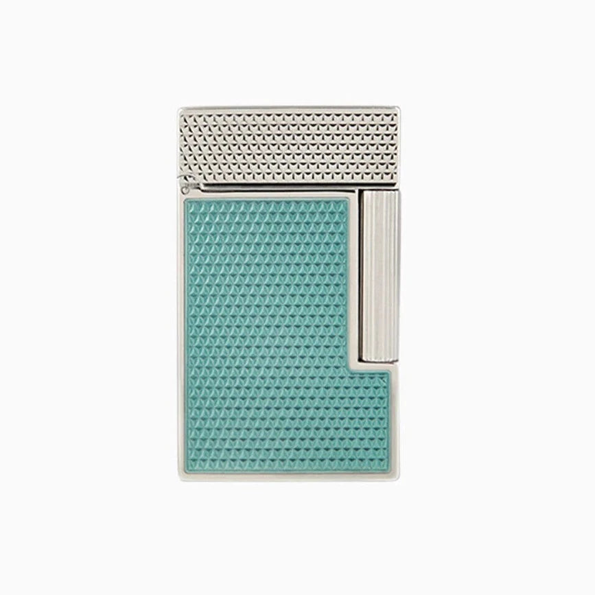 S.T. Dupont Line 2 Turquoise Lacquer Guilloche Lighter
