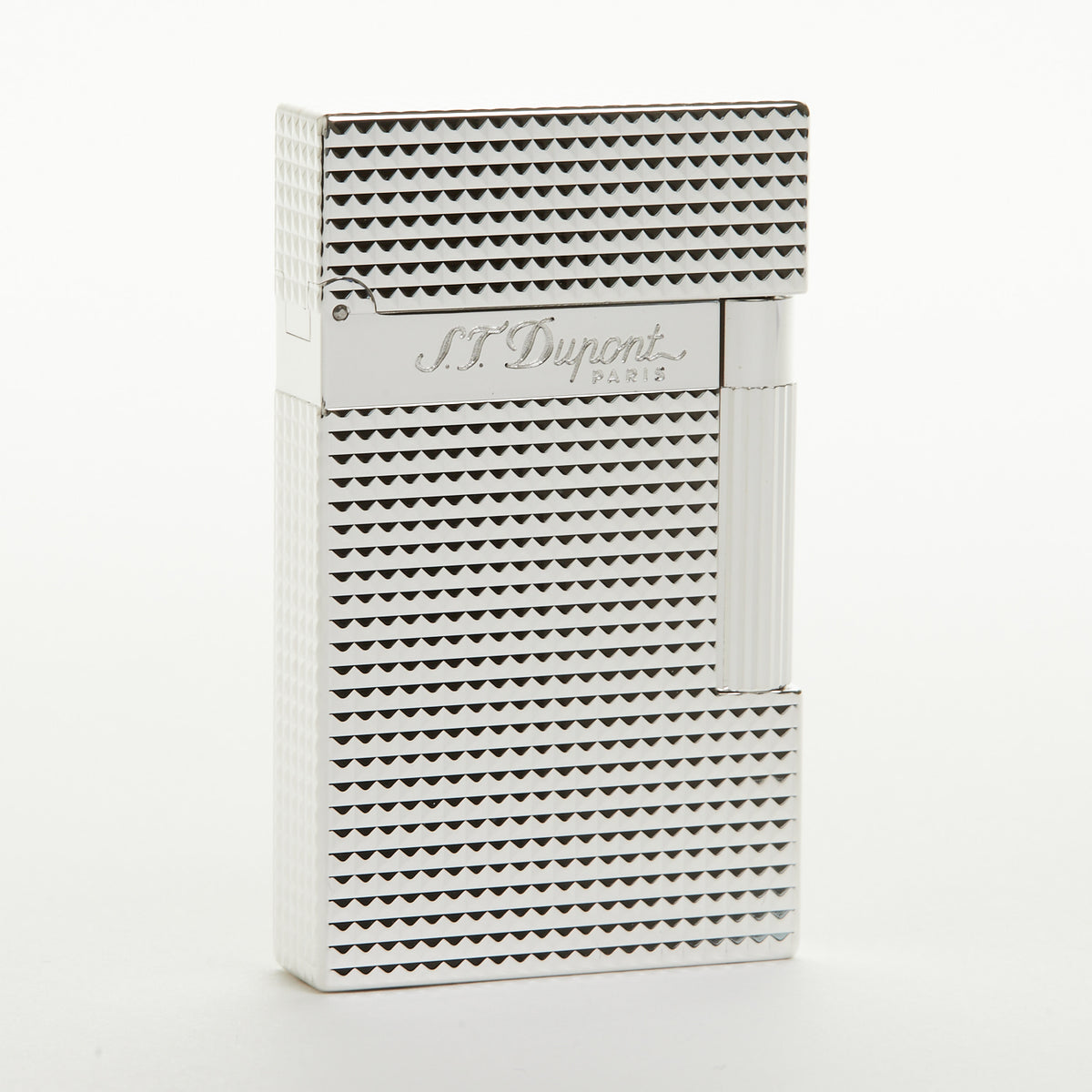 S.T. Dupont Line 2 Diamond Head Silver-Plated Lighter