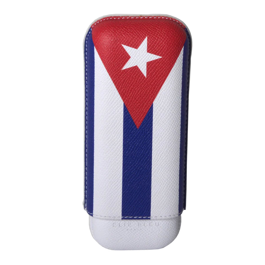 Elie Bleu "Cuban Flag" cell phone case with Cuban flag colors.