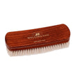 A Deluxe Wellington Goat Hair Finishing Brush designed for dusting shoes on a white background by KirbyAllison.com.