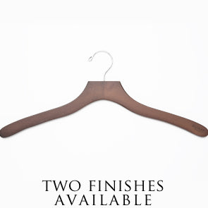 Extra-Large 21" Luxury Wooden Shirt Hanger (Set of 5)