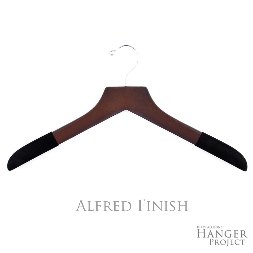 Extra-Large 21" Luxury Wooden Sweater and Polo Hanger