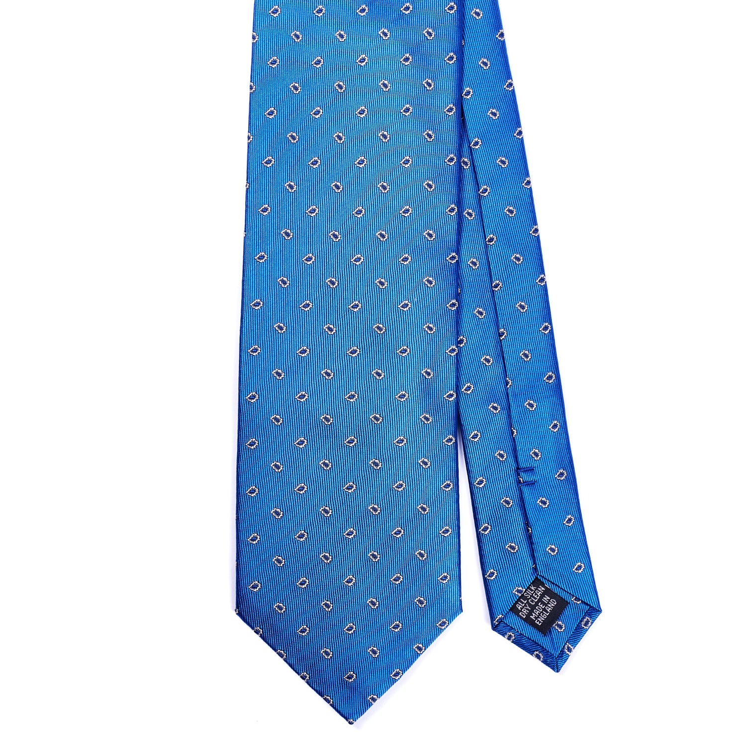 Sovereign Grade Royal Blue Micro Paisley Jacquard Tie, 150 cm