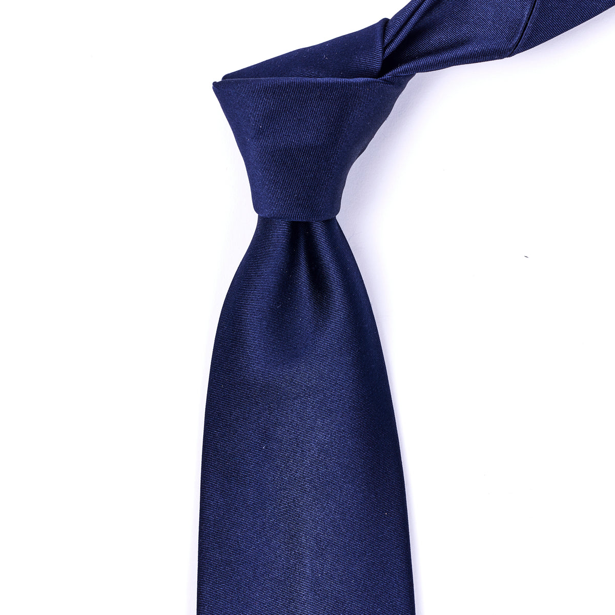A KirbyAllison.com Sovereign Grade Midnight Blue Satin Tie.