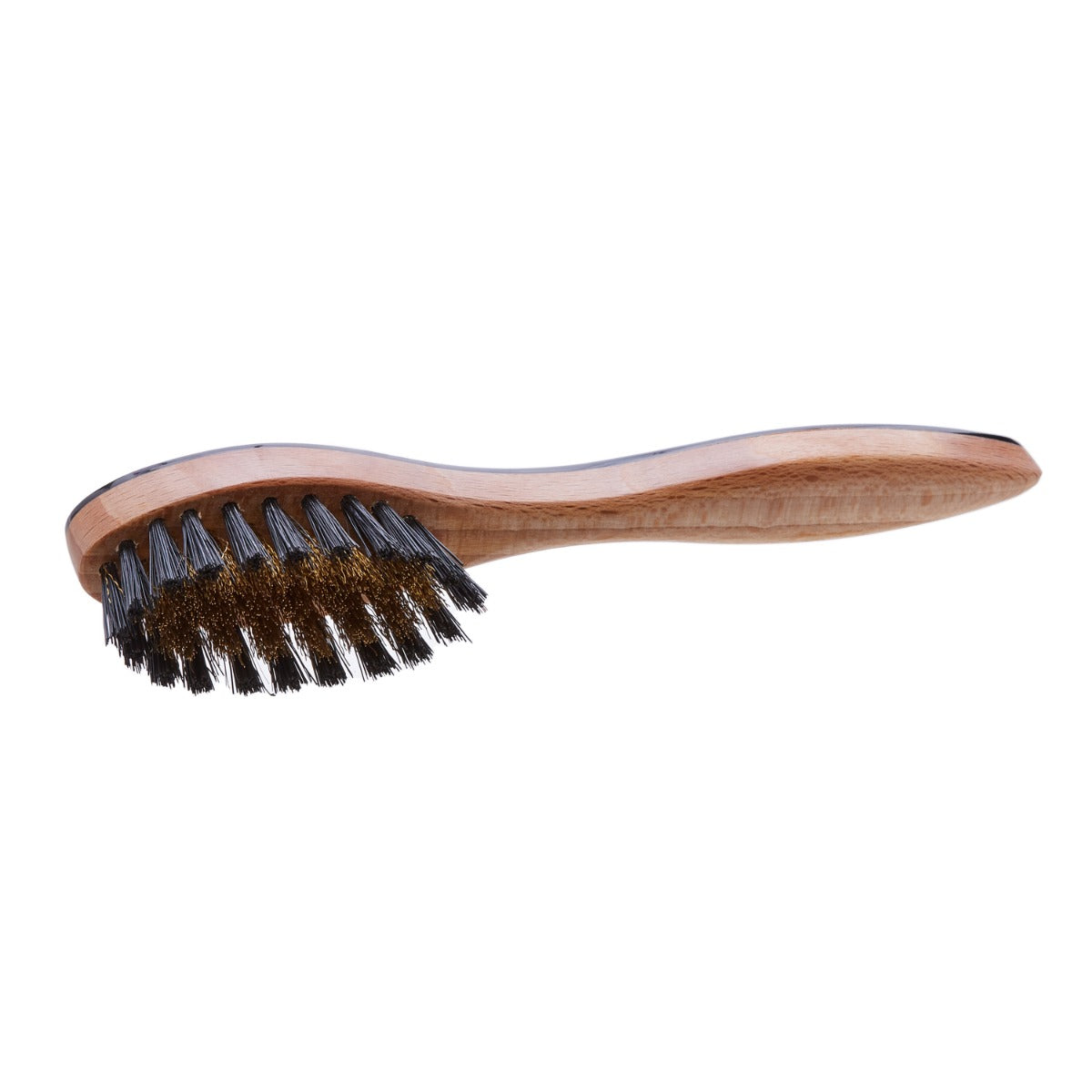 A Wellington Horn-Backed Suede Cleaning Brush from KirbyAllison.com for maintaining suede.