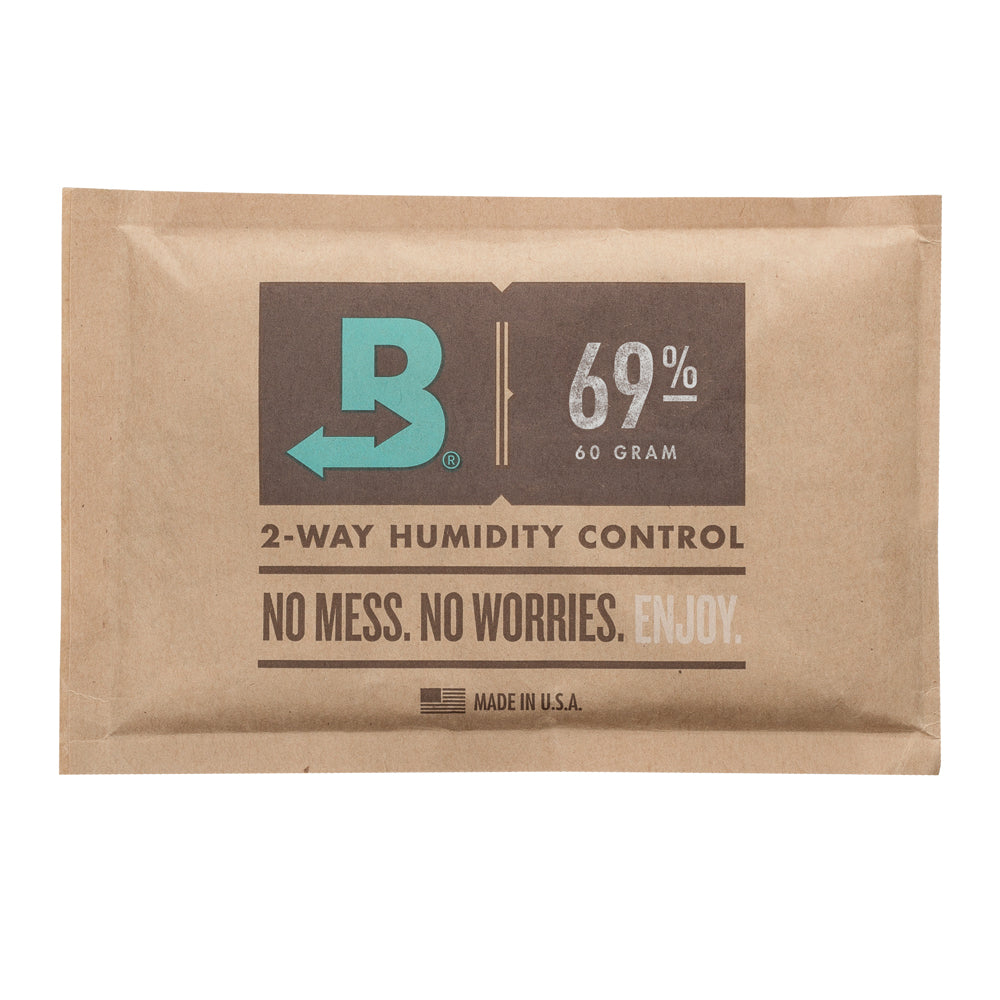 KirbyAllison.com provides no-mess, worry-free Medium Boveda Humidity Pouch (60g) 2 way humidity control for cigar storage.