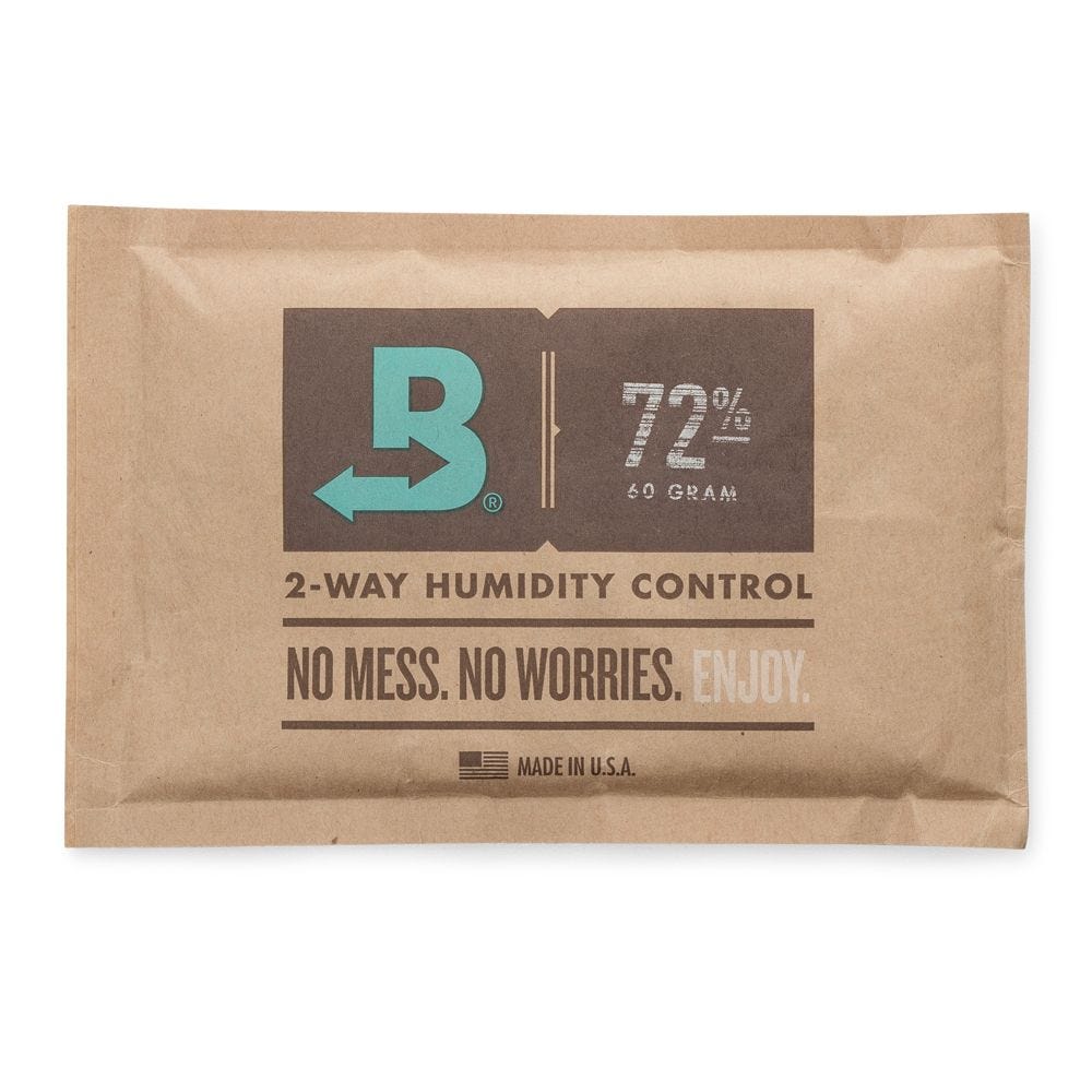 Two-way Medium Boveda Humidity Pouch (60g) control for cigar storage by KirbyAllison.com.