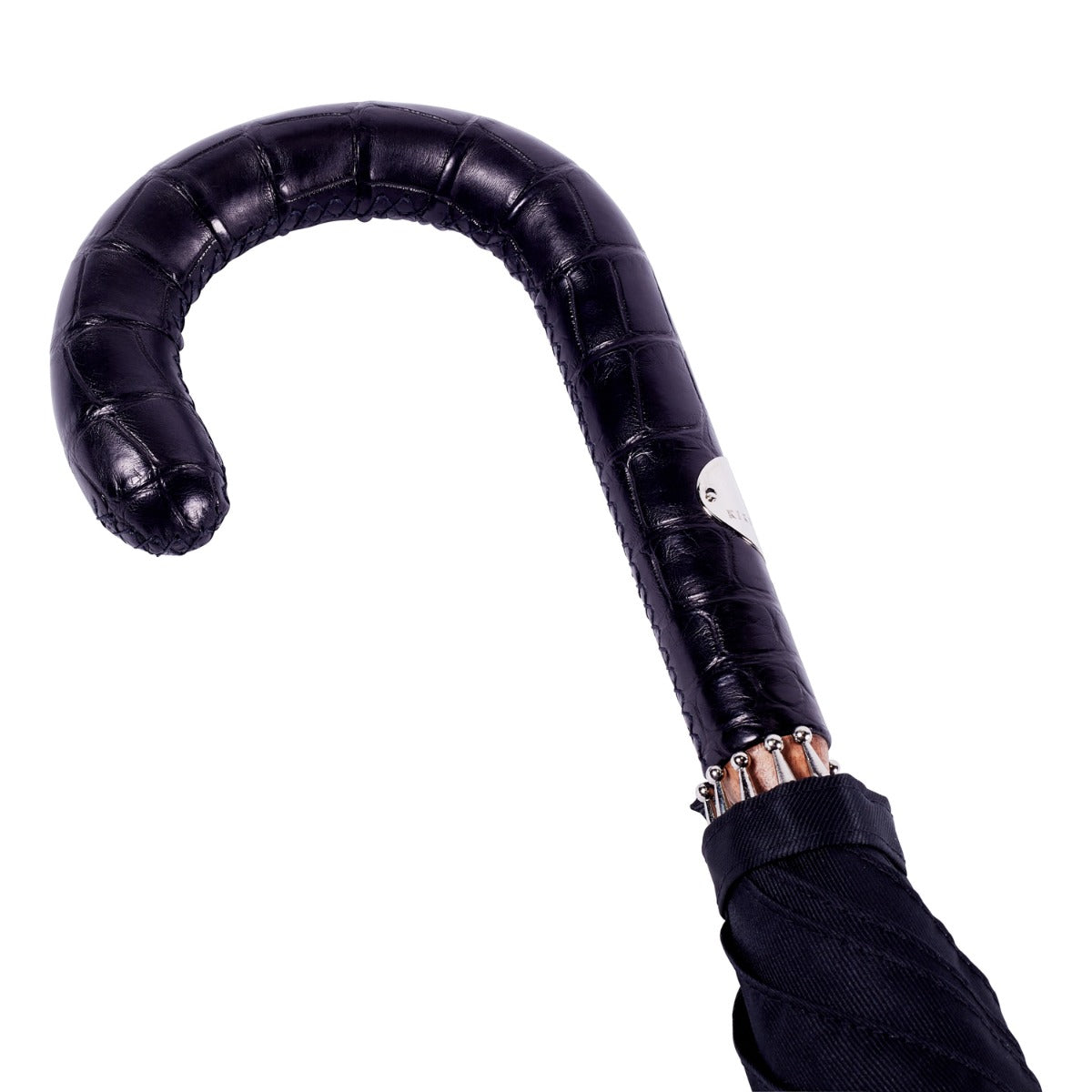A KirbyAllison.com Black Alligator Solid Stick with Black Canopy.
