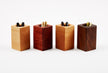 Small wooden matchboxes with wooden sticks in them, perfect for a Hanger Project Small Collar Stay Holder or hanger project by KirbyAllison.com.