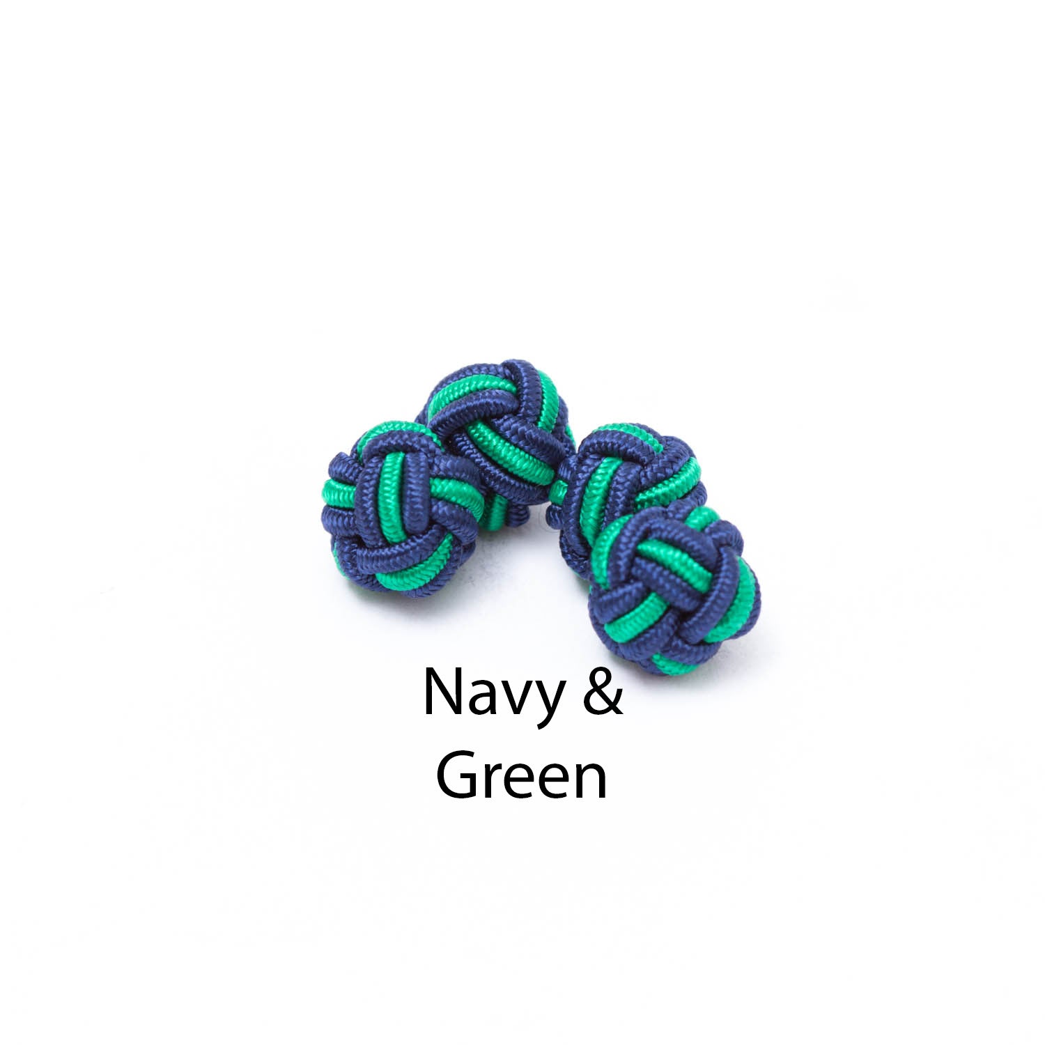 KirbyAllison.com's Dual Colored Knot Cufflinks for double-cuff shirts.
