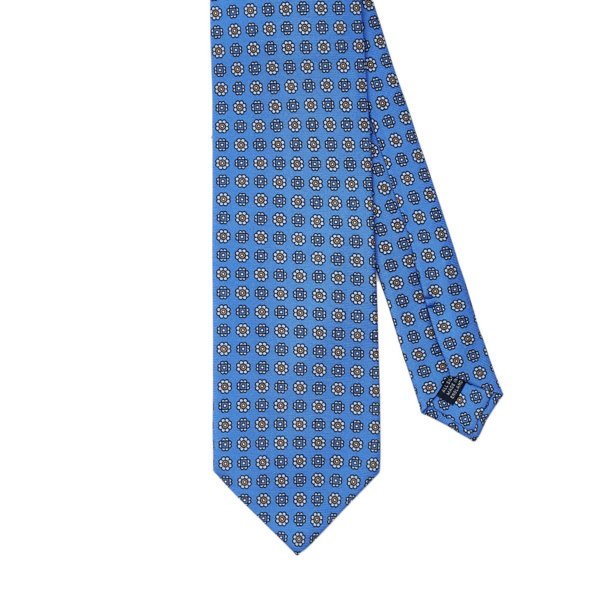 A Sovereign Grade Light Blue Floral 36oz Printed Silk Tie from KirbyAllison.com.