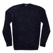 A Sovereign Grade Blue Donegal Crew Neck Sweater from KirbyAllison.com with a speckled pattern.
