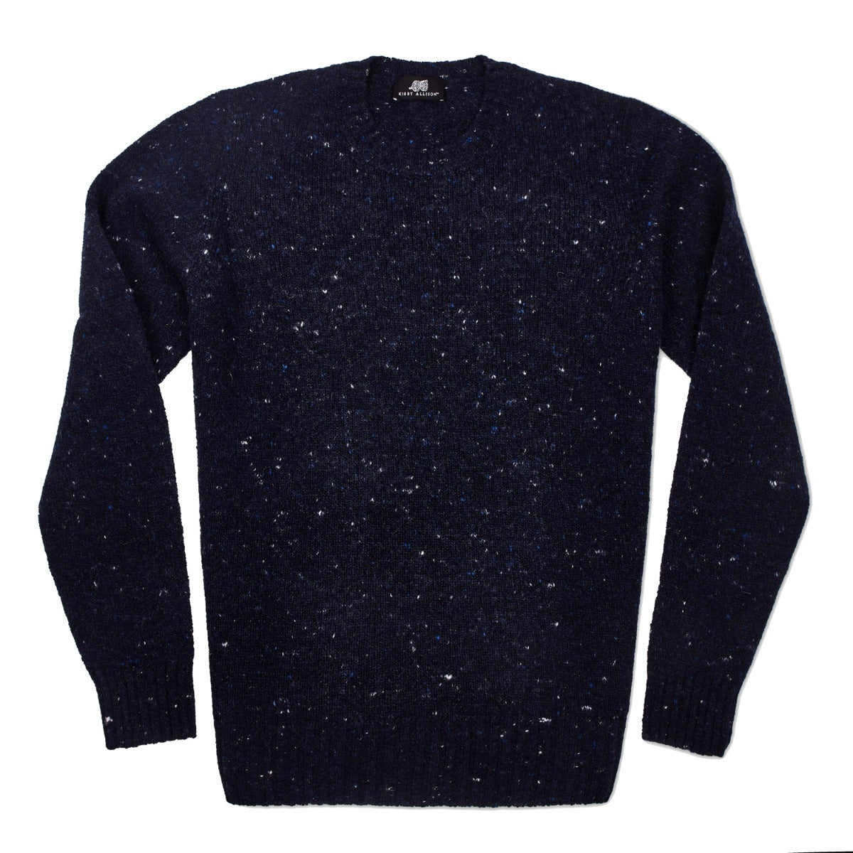 Sovereign Grade Blue Donegal Crew Neck Sweater