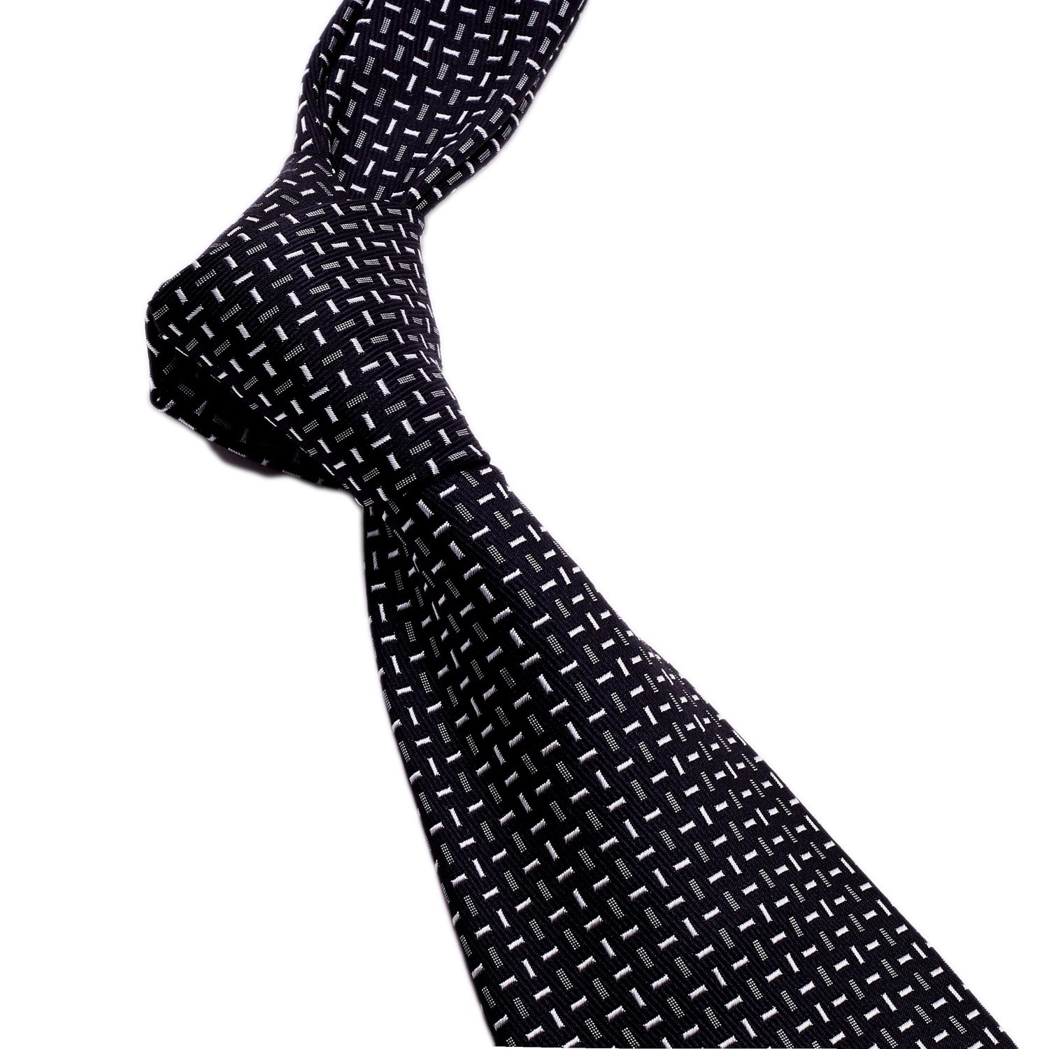A Sovereign Grade Cross-Bar Jacquard Tie handcrafted in the United Kingdom by KirbyAllison.com.