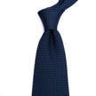 Sovereign Grade Grenadine Grossa Dark Navy tie, handmade in the United Kingdom, showcasing highest quality on a white surface. (Brand Name: KirbyAllison.com)