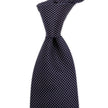 A high-quality Sovereign Grade Navy Silk Micro Dot Tie handmade in the United Kingdom from KirbyAllison.com.