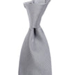 A Sovereign Grade Silver Silk Micro Dot Tie by KirbyAllison.com