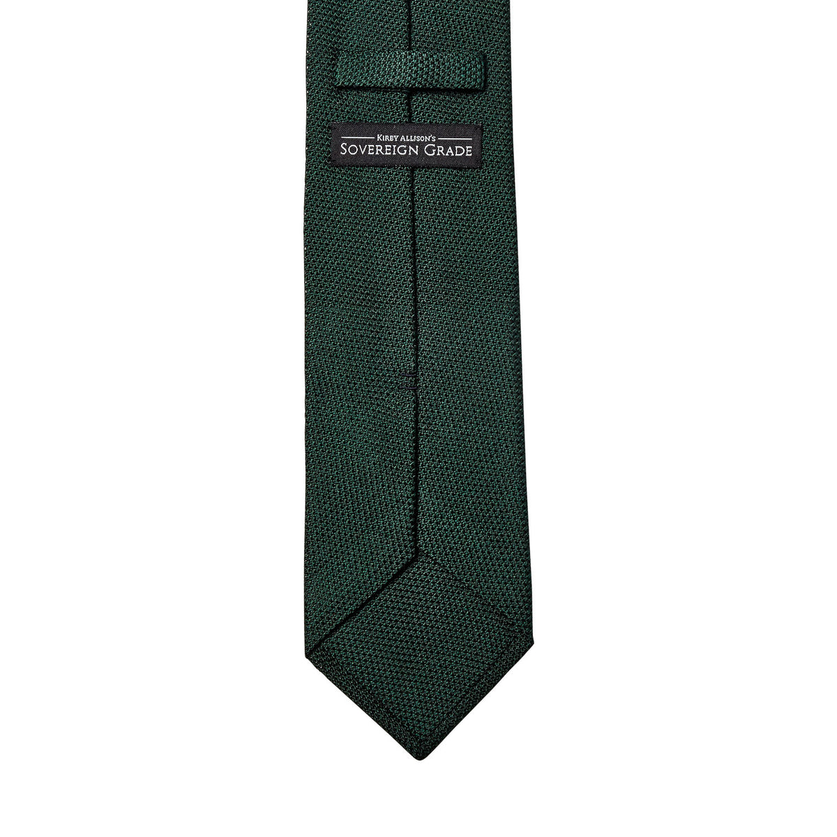 High quality Sovereign Grade Grenadine Fina Emerald Tie handmade in the United Kingdom, exclusively from KirbyAllison.com.