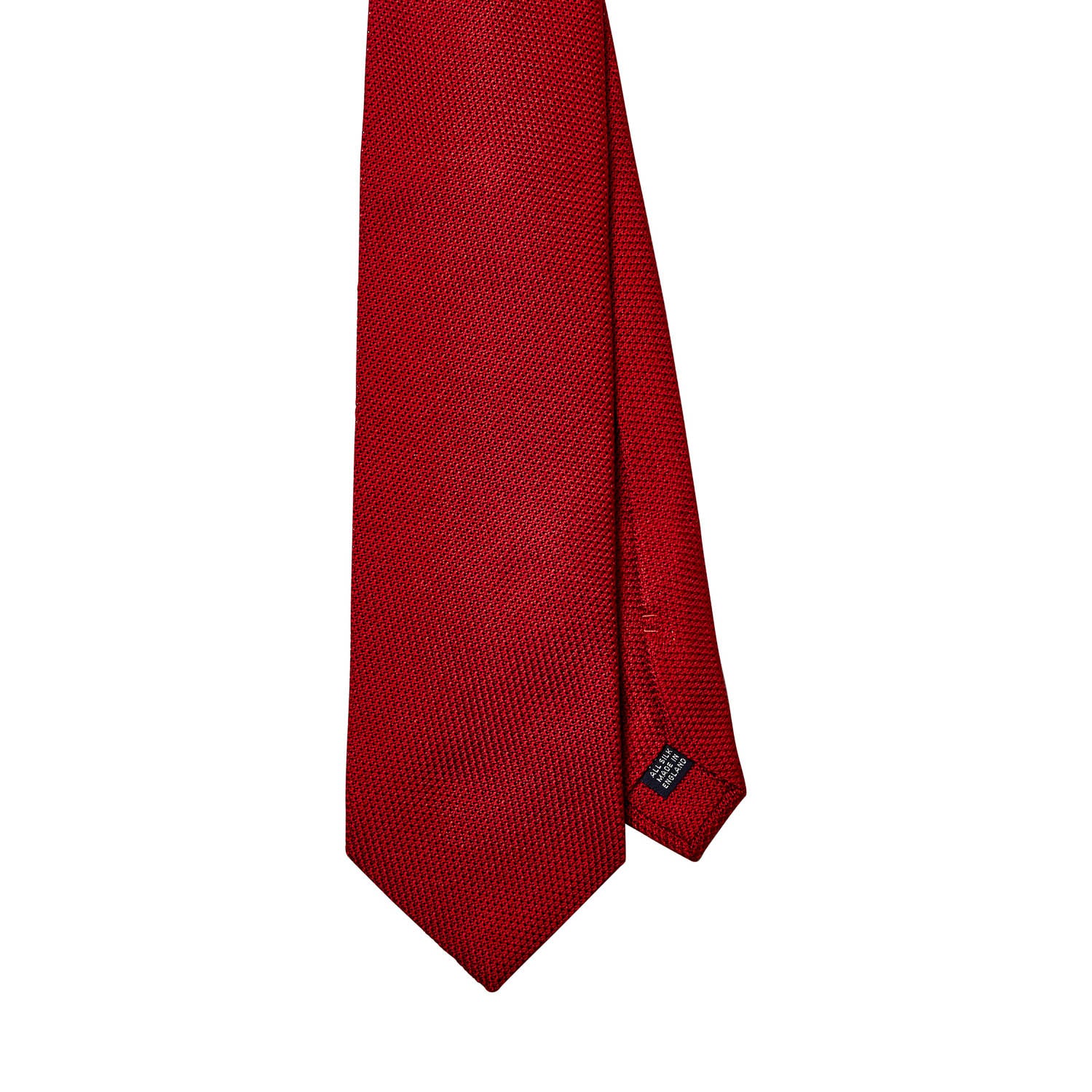 A Sovereign Grade Grenadine Fina Red Tie handmade by KirbyAllison.com.
