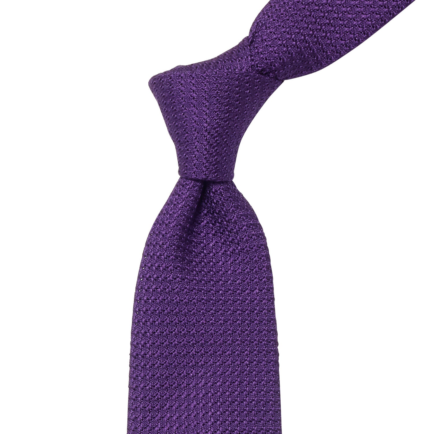 A Sovereign Grade Purple Grenadine Grossa Tie handcrafted in the United Kingdom by KirbyAllison.com.