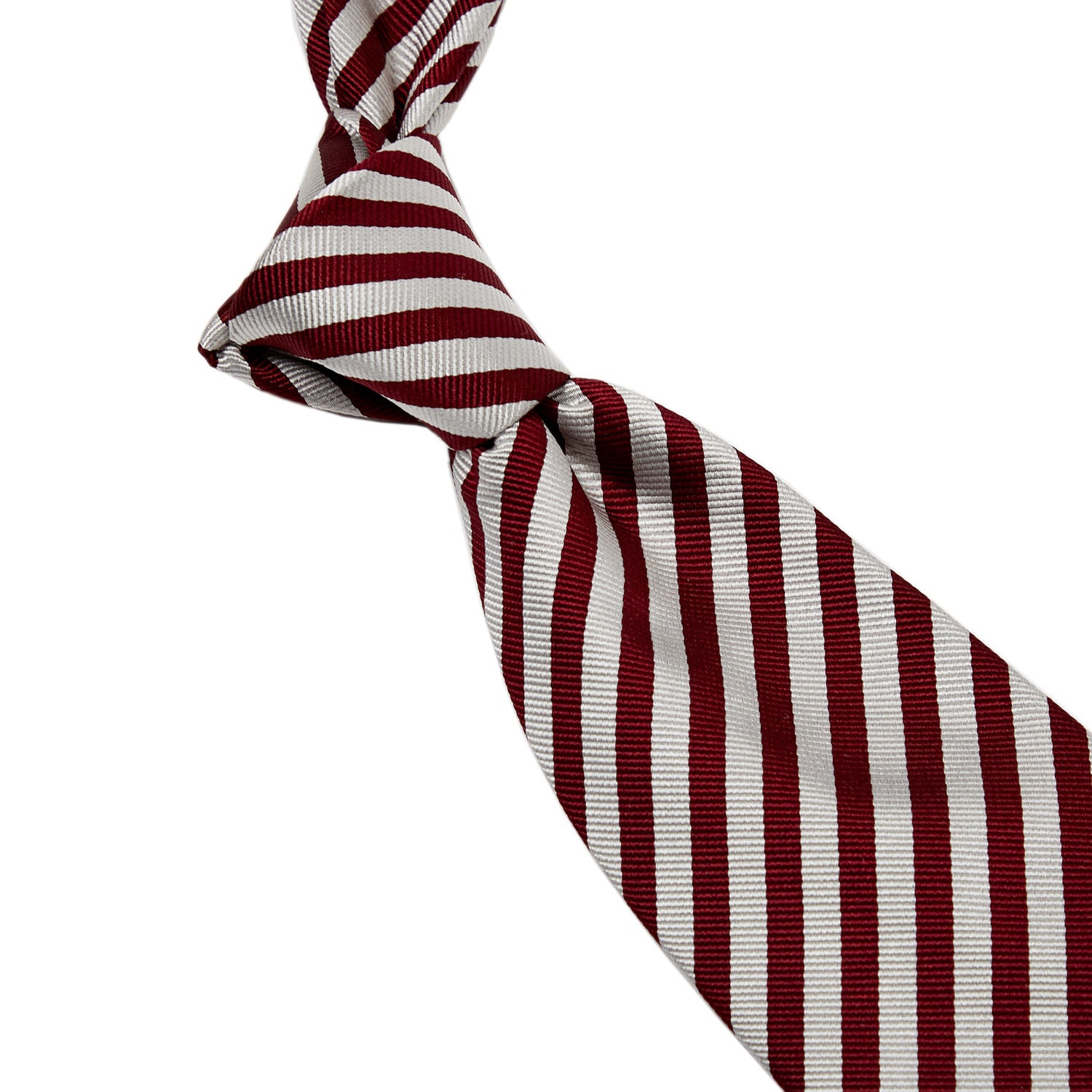 burgundy and silver tie
