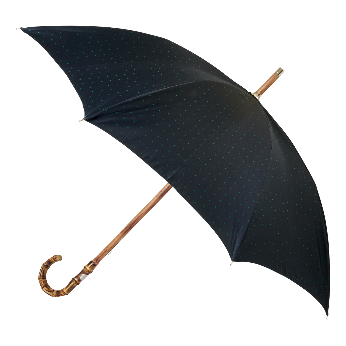 Maglia Francesco Navy Canopy Umbrella with Bamboo Handle