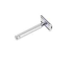 A Mühle R41 Open Comb Safety Razor from KirbyAllison.com for a close shave on a white background.