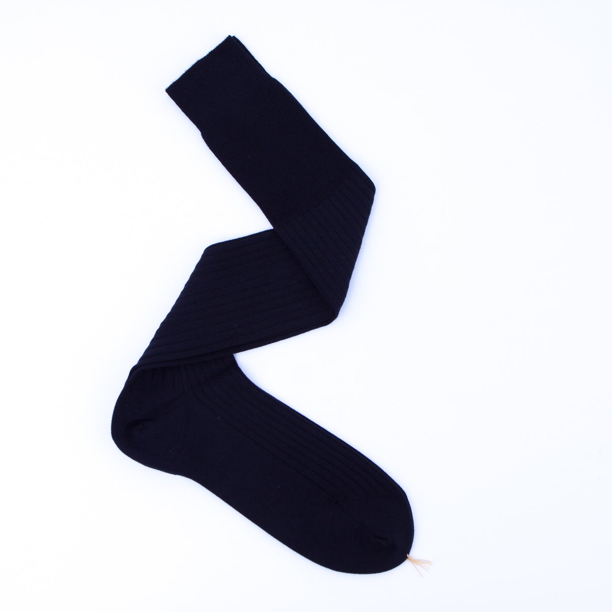 Black 100% Pure Cashmere Over-the-Calf Socks