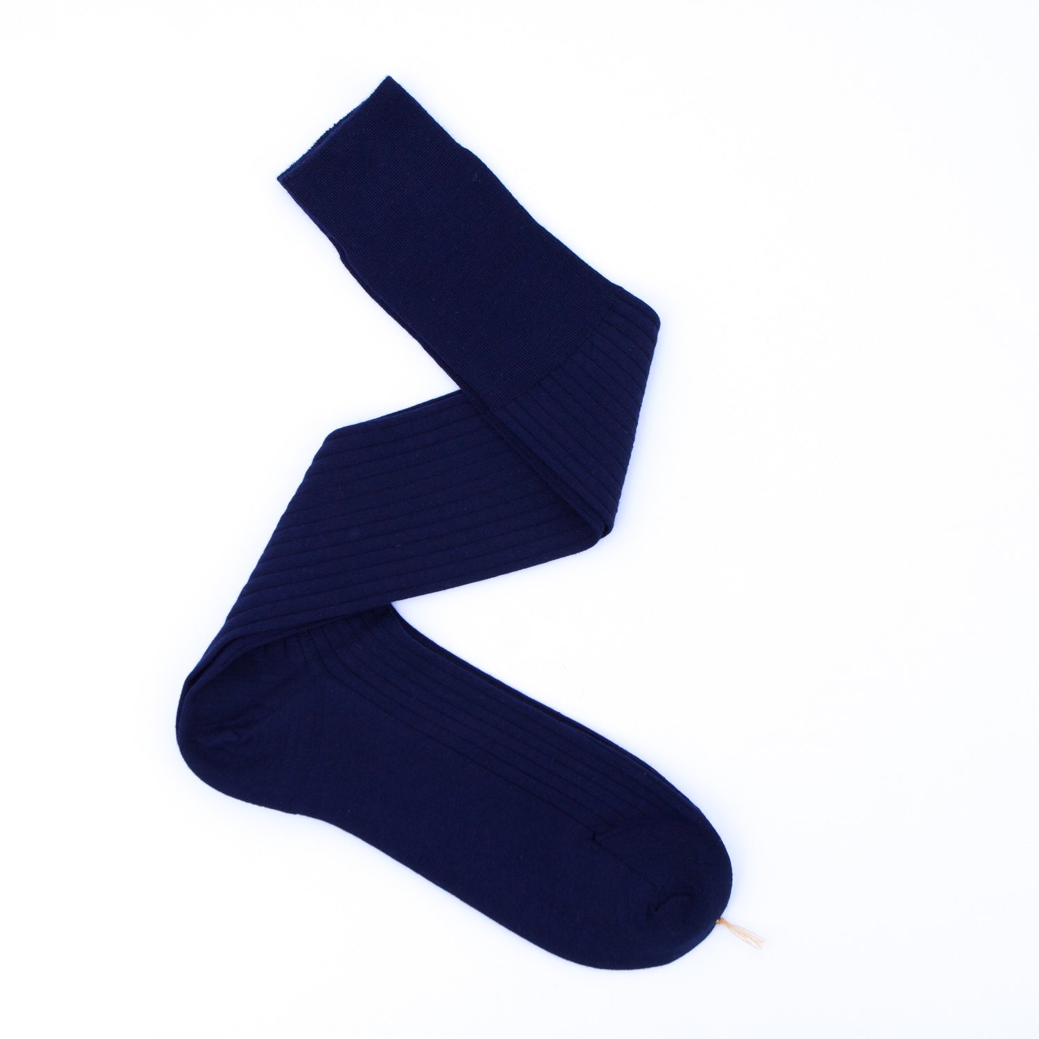 Navy 100% Pure Cashmere Over-the-Calf Socks