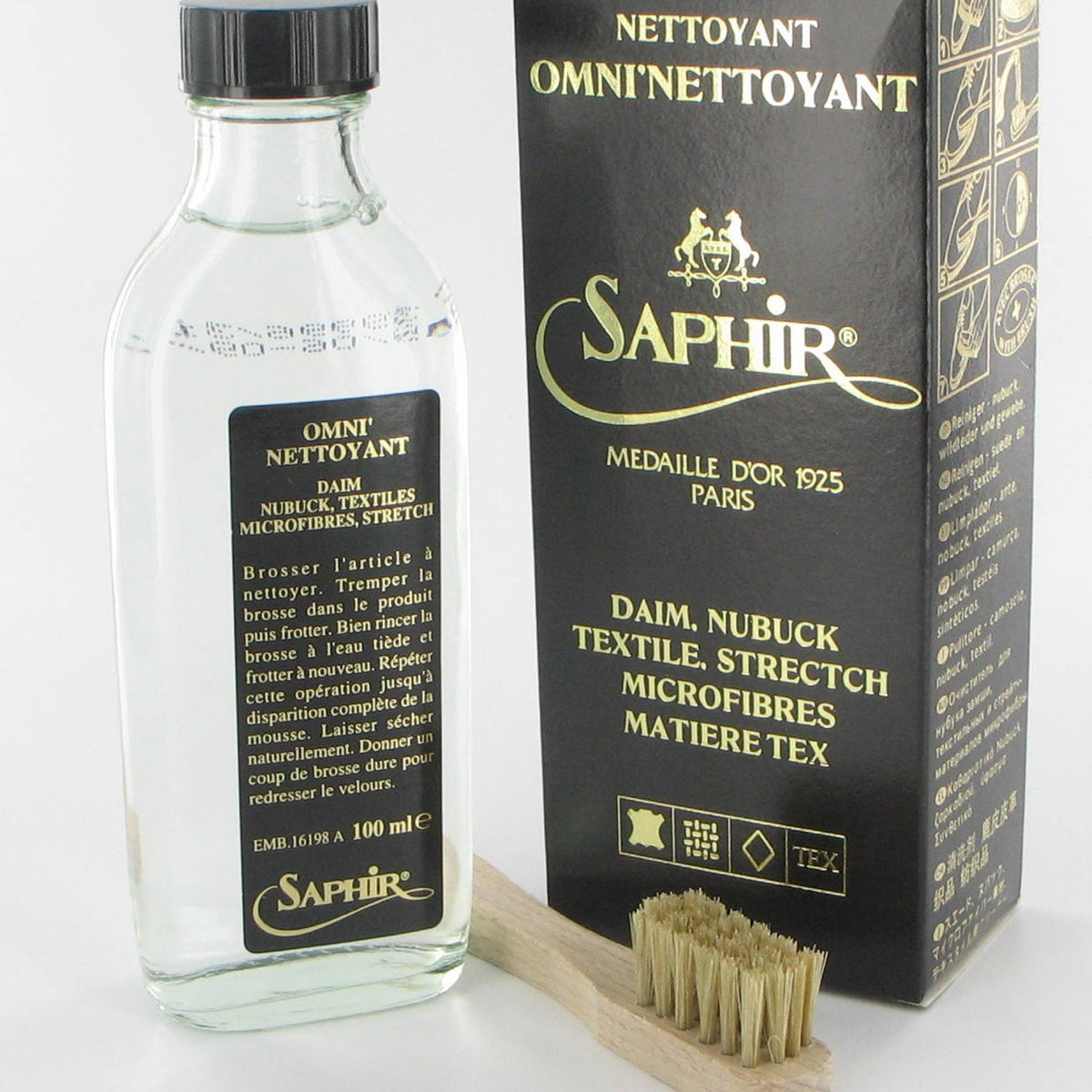 Saphir Omni'Nettoyant Suede Shampoo : Suede Cleaner