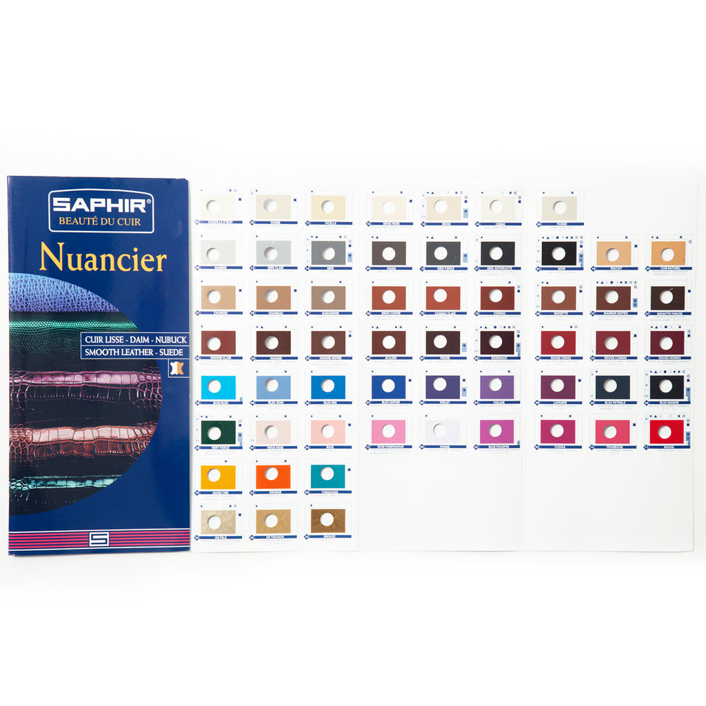 Saphir Nuancier Color Chart