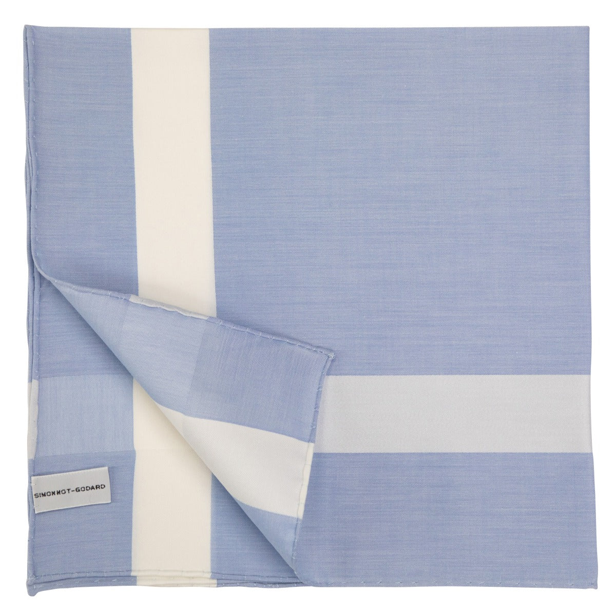 Simonnot Godard Sky Blue Handkerchief